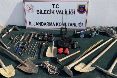 Bilecik’te kaçak kazı yapan 5 kişi suçüstü yakalandı
