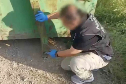 Konteyner şasesindeki akıl almaz uyuşturucu düzeneği dikkat çekti
