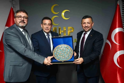 MHP Kütahya Milletvekili Erbaş’tan İl Başkanı Özkan’a ziyaret
