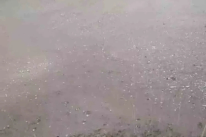 Edirne’de Kapıkule bögesinde dolu yağışı etkili oldu

