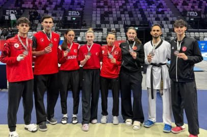 Milli taekwondoculardan 13 madalya
