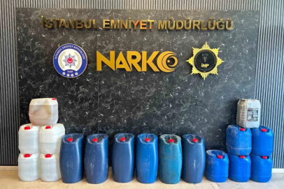 İstanbul’da 519 kilo sıvı metamfetamin ele geçirildi
