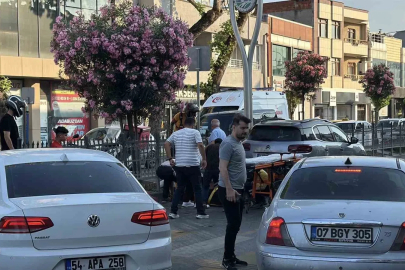 Yaya geçidinden geçerken otomobilin çarptığı kadın yaralandı
