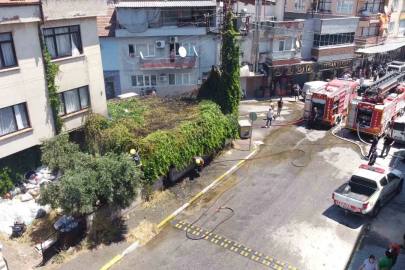 Balıkesir’de çardak yangını korkuttu
