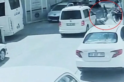 Tekirdağ’da yürekleri ağza getiren kaza kamerada: Motosikletin üzerinden böyle fırladı
