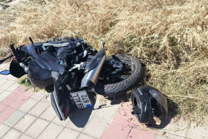 Keşan’da otomobil ile çarpışan motosikletin sürücüsü yaralandı

