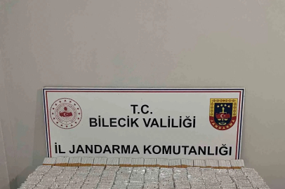 Bilecik’te 9 bin 320 adet doldurulmuş makaron ele geçirildi
