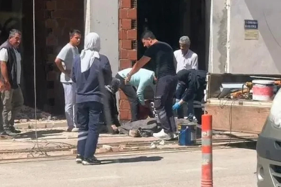 Elektrik akımına kapılıp inşaattan düşerek öldü

