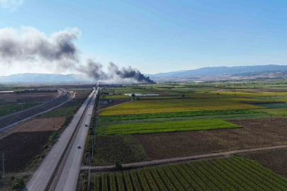 Bursa’da siyah incirlerin saklandığı soğuk hava deposunda yangın
