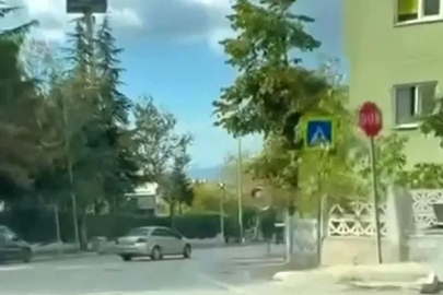 Bursa’da otomobille drift yapan sürücü kameraya yansıdı
