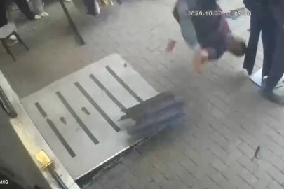 Kediyi kurtarmak isteyen eğitimci yere böyle çakıldı
