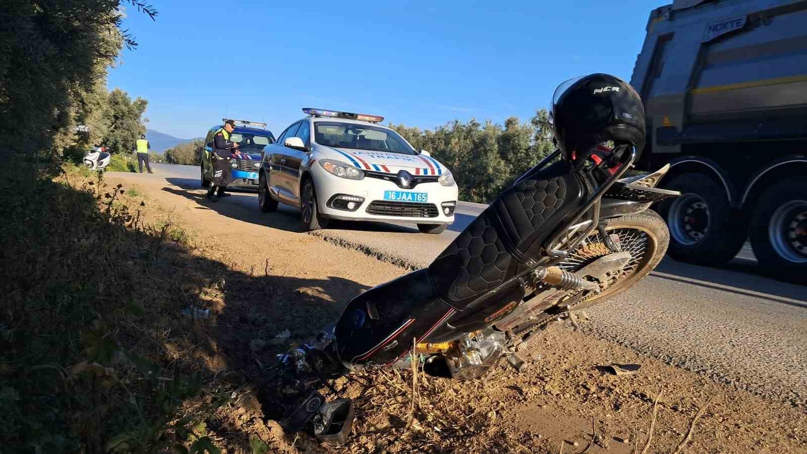 Bursa’da motosiklet kazası: 1 yaralı
